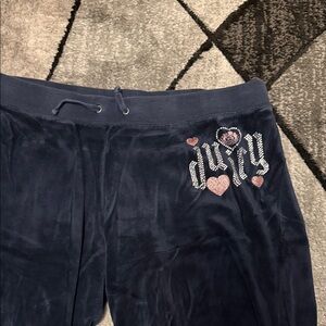 Juicy Couture Navy Velour Pants